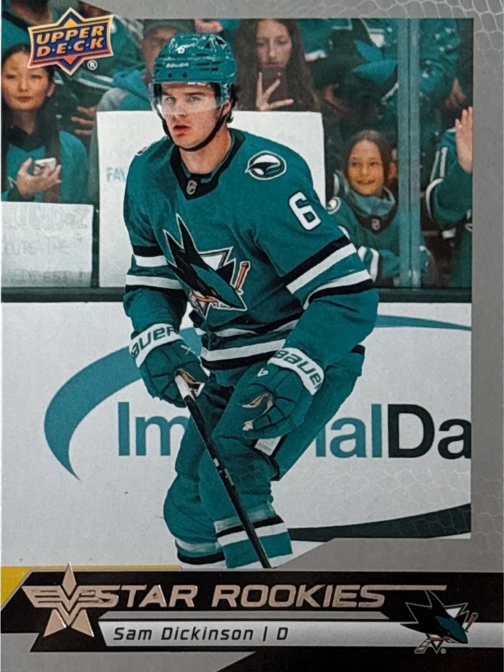 Upper Deck Star Rookies Sam Dickinson Hockey Card